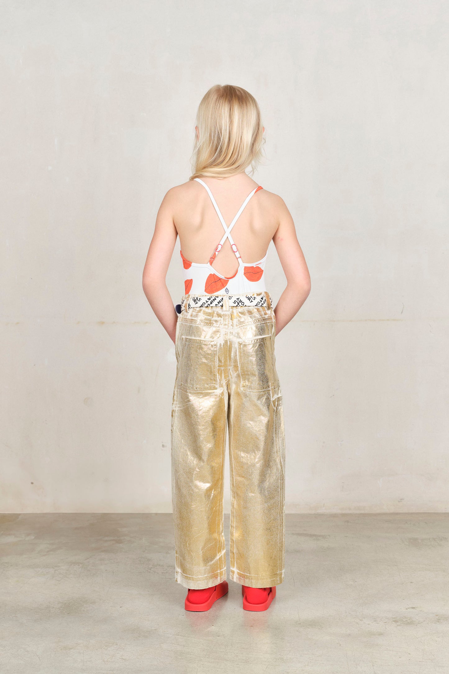 Gold Shiny Condor Pants