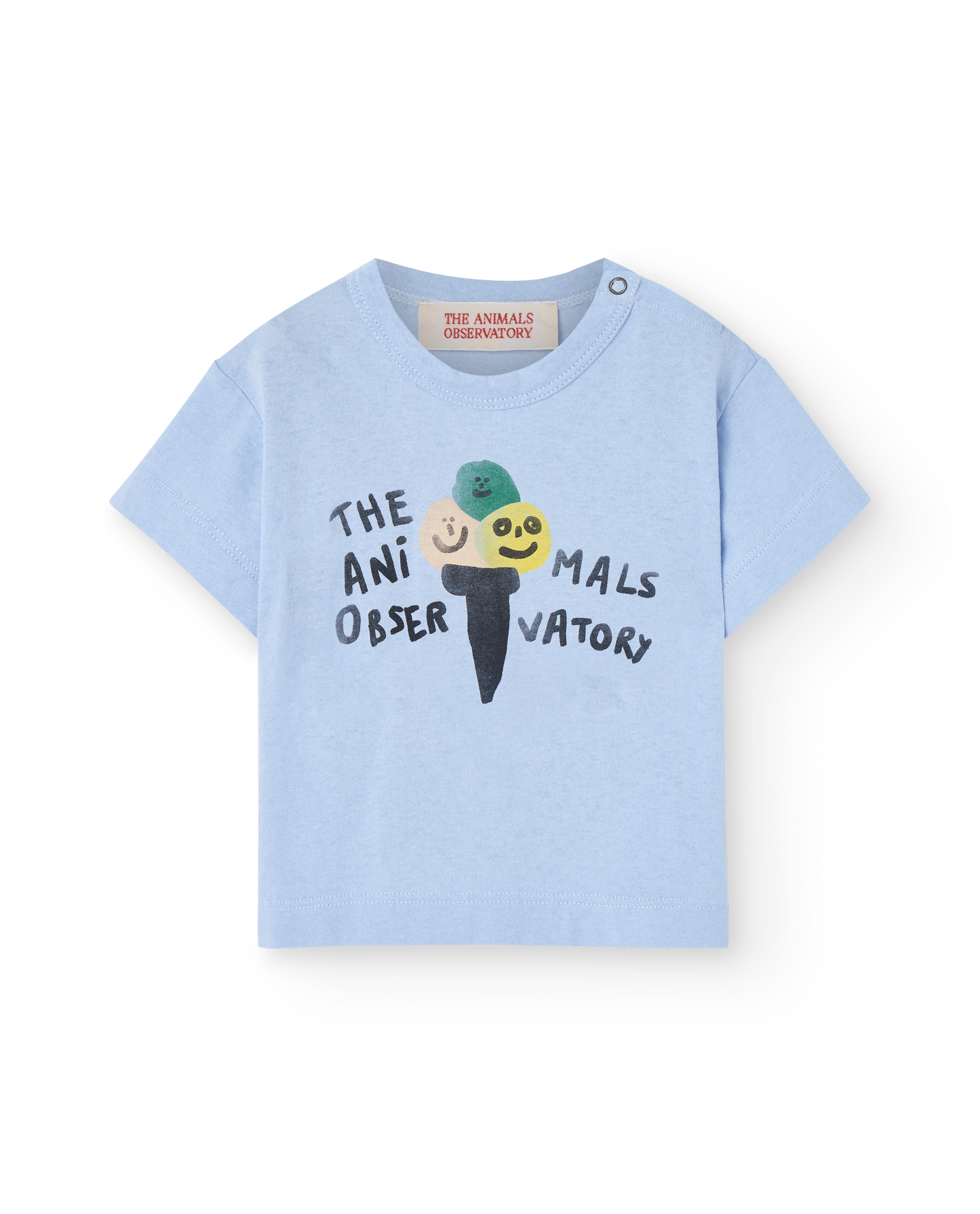 Soft Blue Icecream Pangolin T-Shirt