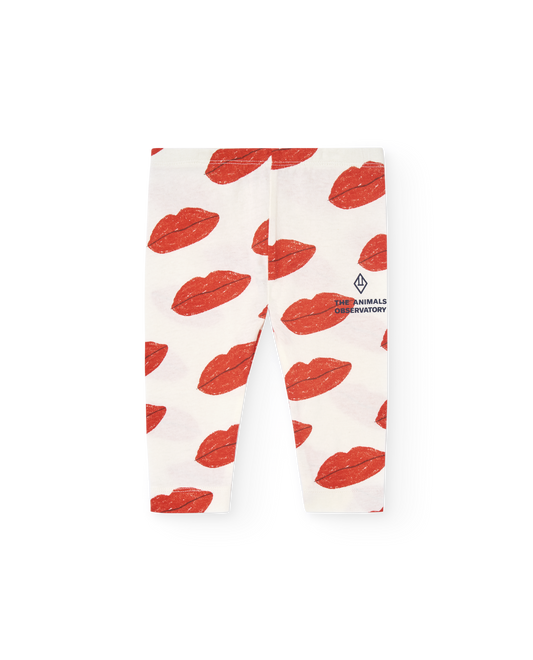 White Kissing Penguin Leggings