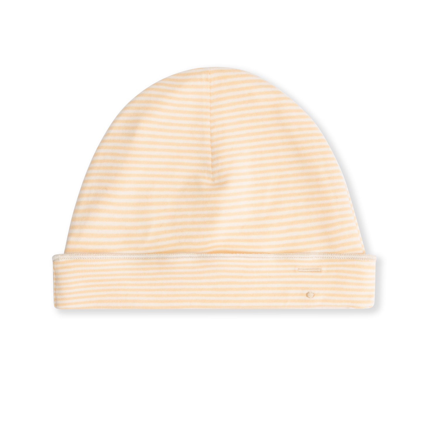 Baby Beanie - Yellow/White