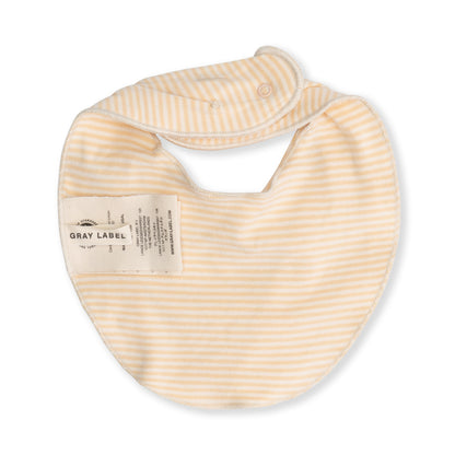 Baby Bib - Yellow/White