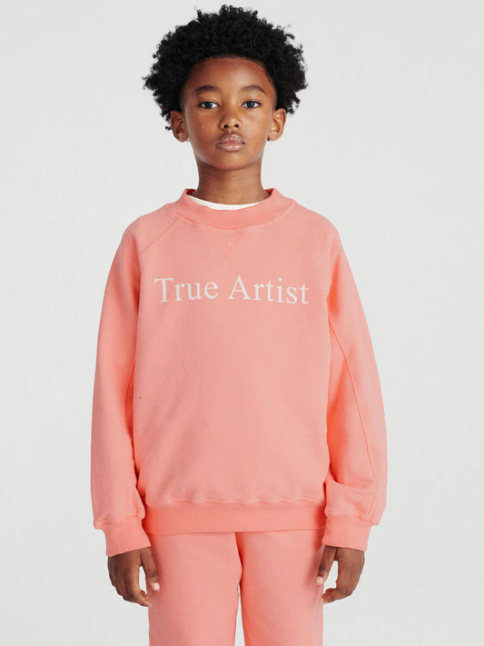 Sweatshirt in Pink Peach