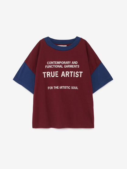 T-shirt in Burgundy Red