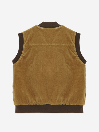 Padded Vest in Olive Green