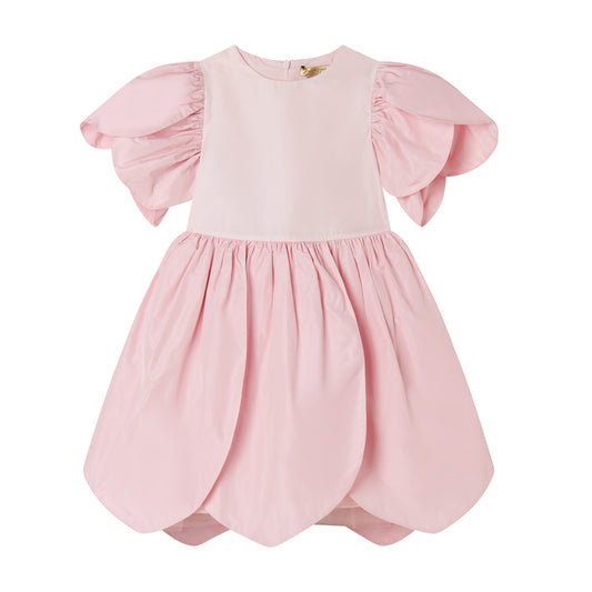Ruffled pink dress